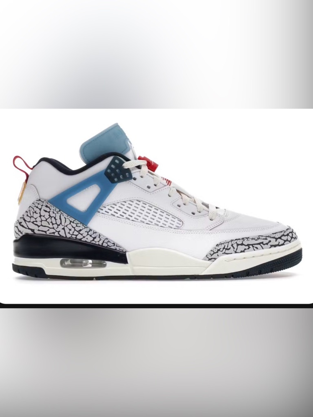Jordan Spizike Low White/Navy) Men (13) Retail $175